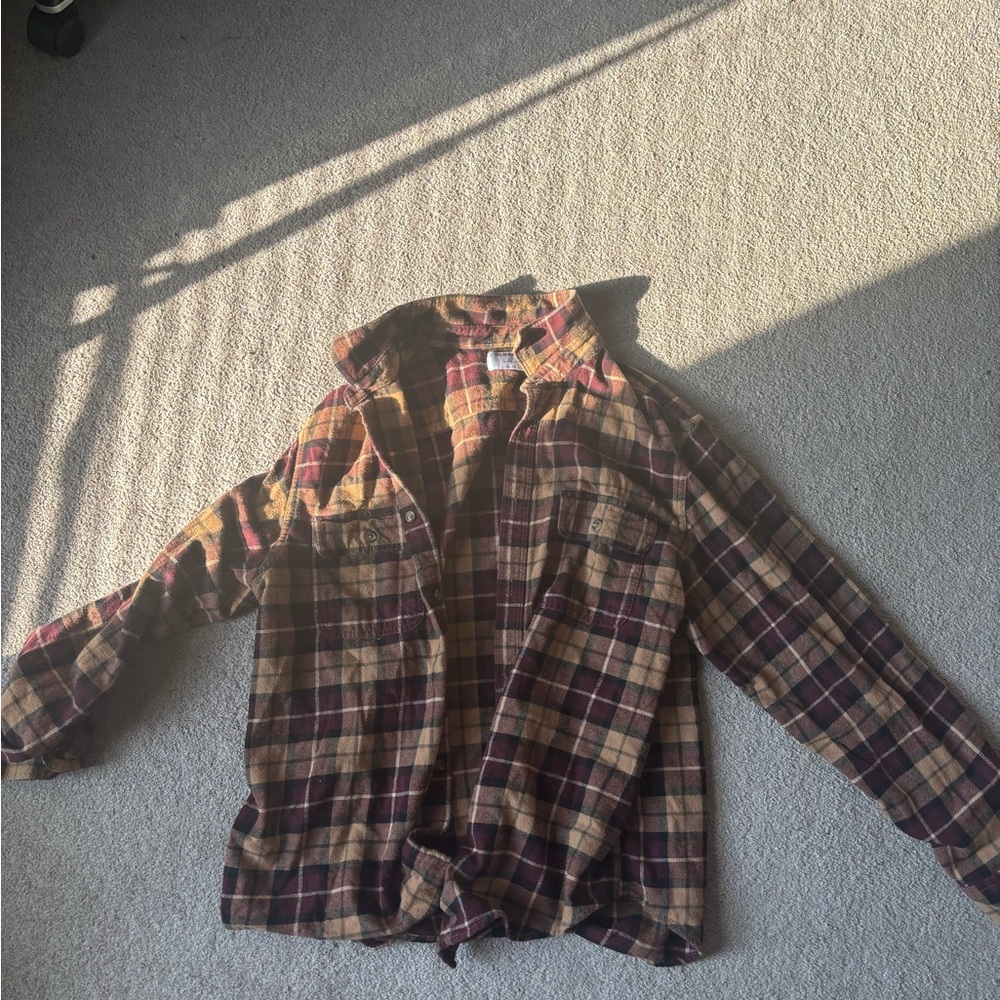 Plaid Button-Up Shirt